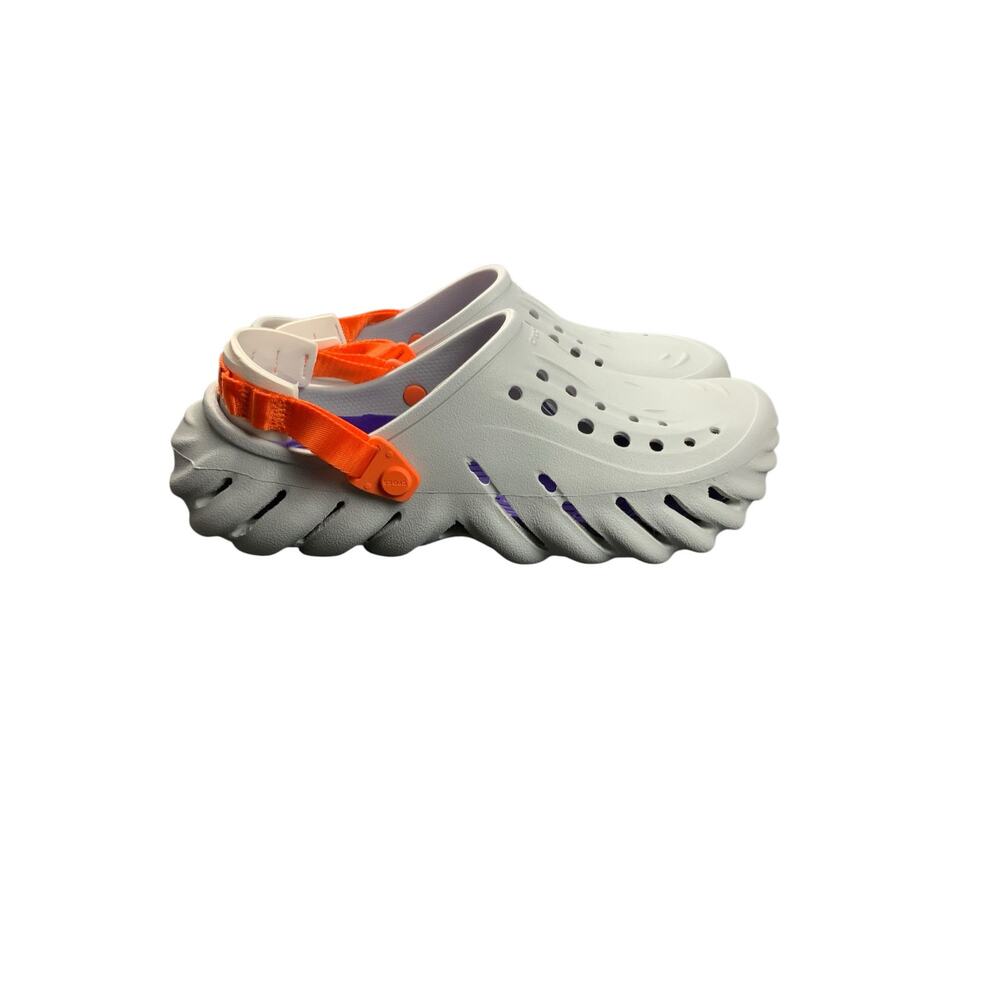 Crocs Pollex Clog by Salehe Bembury Sasquatch Gray Orange Men’s 11 Comfort